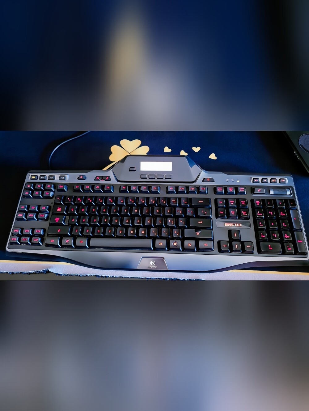 Logitech G510 Illuminated Gaming Keyboard — Black  LEDs